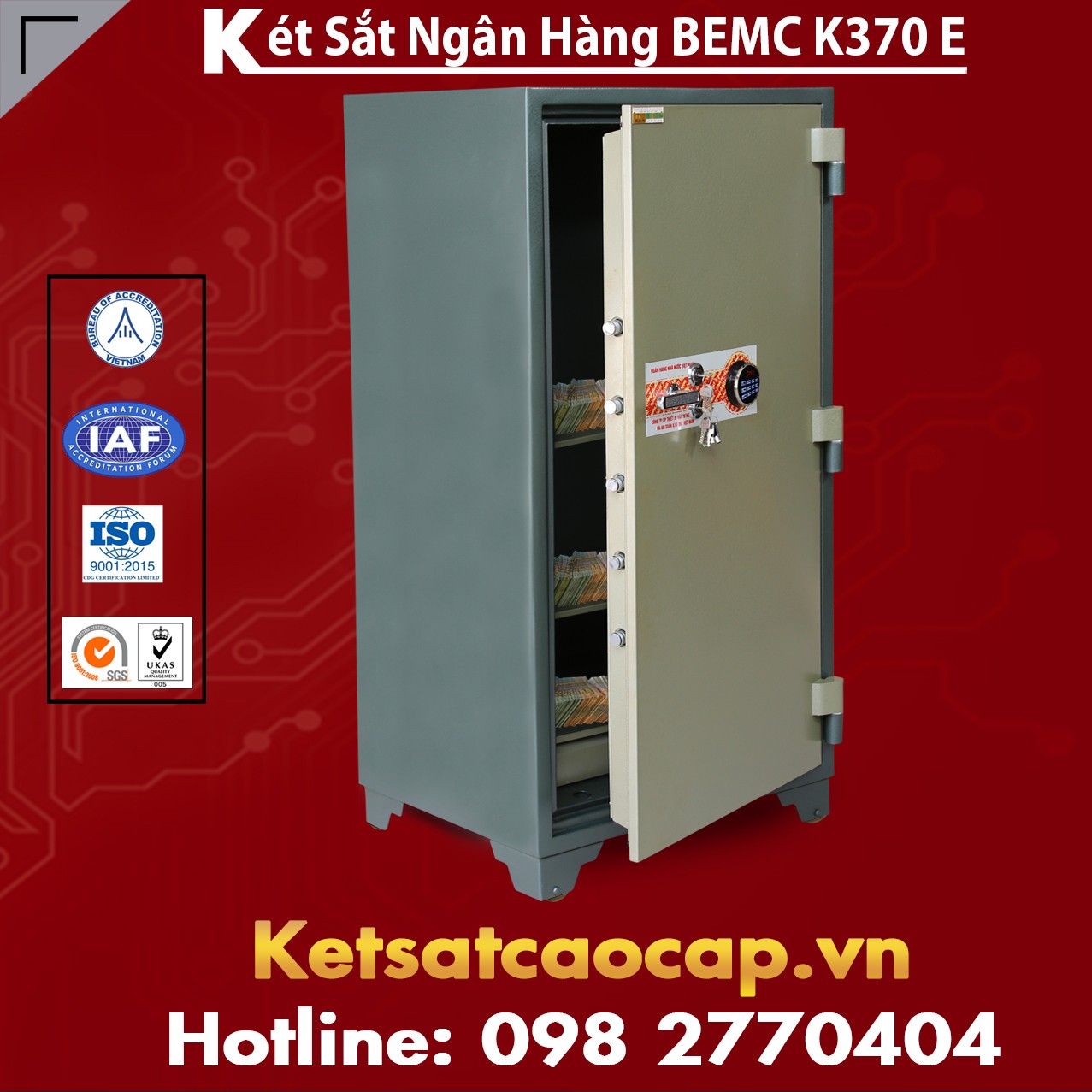 Két Sắt Ngân Hàng BEMC K370E Điện Tử Chương Trình Khuyến Mãi Cực Sốc